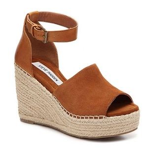 Steve Madden Jayden Wedge Sandal Rust Size 9M